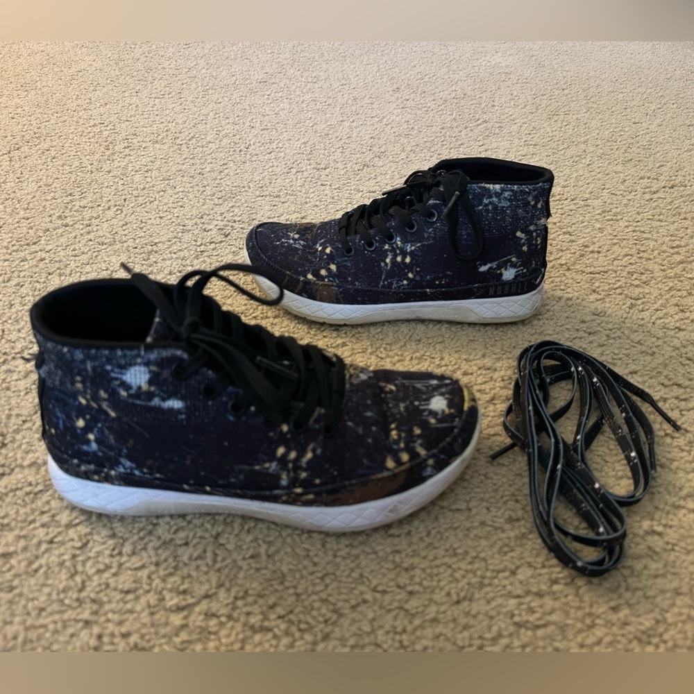 Nobull Womens Midi Canvas Trainer- paint splatter 7